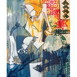 Ashkal, 24 x 30 Inch, Acrylic on Canvas, Figurative Painting, AC-ASH-328